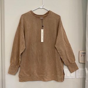 Mustard seed pullover sweatshirt